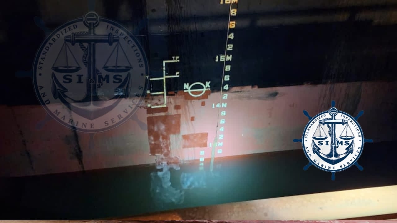 Underwater confirmation of draft mark readings