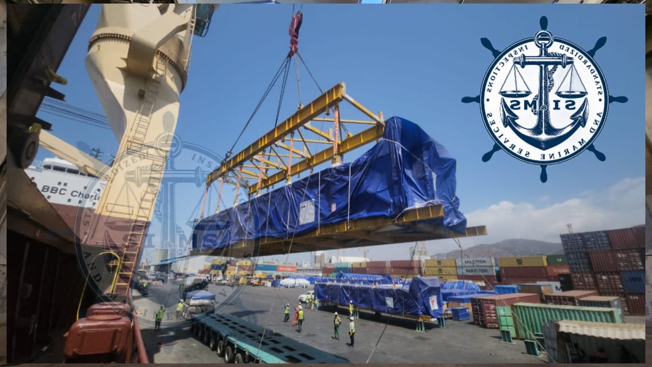 Project cargo under survey before loading
